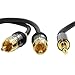Mediabridge™ 3.5mm Male to 2-Male RCA Adapter (12 Feet) - Step Down Design - (Part# MPC-35-2XRCA-12)