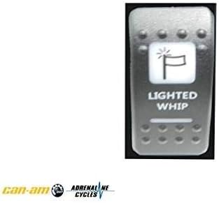 Amber Color Can Am Style Switch Lighted Whip #Ac-Ca-Lws