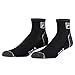 Fila Mens Ankle Socks 6 Pack Jacquard Logo (Black, 13-15)