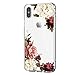 Case Compatible with iPhone Xs, Apple iPhone Xs Max Case Slim Clear Flower TPU Silicone Bumper Cases for iPhone Xr
