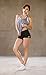 Helisopus Womens Stretch Solid Athletic Shorts Cross Side Tie Dance Yoga Shorts