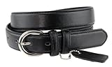 Nyfashion101 Women's Basic Faux Leather Dressy Belt w/ Round Buckle H001
