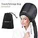 Bonnet Hood Hair Dryer Attachment - Soft Adjustable Hooded Bonnet for Hand Held Hair Dryer - Mask Cap for Drying Styling Curling Deep Conditioning-Soft Adjustable Large Hood Bonnet