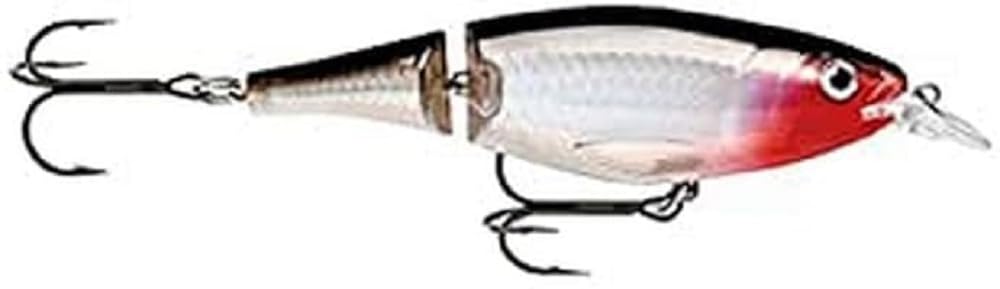 Rapala X-Rap Jointed Shad Lure with Two No. 2/0 Hooks, 1.2-2.4 m Swimming Depth, 13 cm Size, Silver