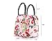 wonderful flower Insulated Lunch Box Cooler Bag lunch bag flower (016Pink)