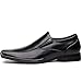 OUOUVALLEY Classic Formal Slip On Leather Lining Modern Loafer Shoes OUOU-004 (10.5 D(M) US, Black)