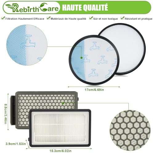 Filter for Rowenta Compact Power XXL Vacuum Cleaner RO48xx RO4Bxx RO4825EA | RO4811EA RO4823EA RO4B11EA RO4826EA RO4871EA RO4855EA RO4881EA RO4886EA RO4850EA RO4853EA RO4873EA, Replaces #ZR78000