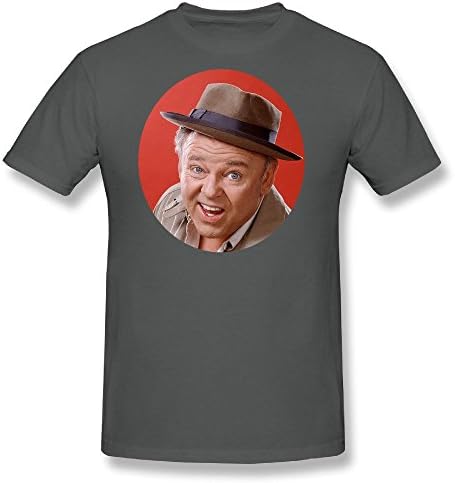 HUAYUANDA Men's Archie Bunker All In The Family Moive Funny T-shirt DeepHeather