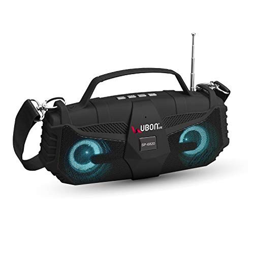 UBON SP-6820 10W Octane Wireless Bluetooth Speakers with Dual Speaker Portable TWS Bluetooth Rechargeable Travel Speaker with 3.5mm Aux, FM, SD Card &