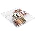 mDesign Adjustable, Expandable Plastic Spice Rack, Drawer Organizer for Kitchen Cabinet Drawers - 3 Slanted Tiers for Garlic, Salt, Pepper Spice Jars, Seasonings, Vitamins, Supplements - Clear primary