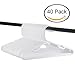 Tosnail 40 Pack White Plastic Children's Hangers - Great for Laundry or Closet - 11.75