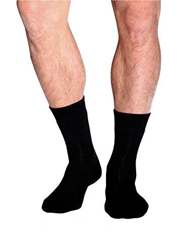 Boody Body EcoWear Men's Work/Boot Sock, Black, Size 6-11