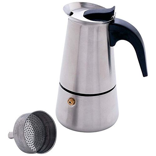 Stainless 4 Cup Stovetop Espresso Maker Coffee Pot Percolator Brewer Latte Mocha