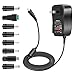 34W Universal AC DC Adapter Trohestar Multi Voltage Switching Replacement Power Supply with 8 Selectable Adapter Tips& Micro USB Plug for 3V to 12V Household Electronics LED Strip Light - 2000mA Max