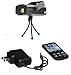 Lightahead LA-PK-RC06O Remote Controlled LED Projector Strobe Flash Holographic Disco Party Lighting, Mini Portable Voice-Activated Version with Tripod, 6 Patterns