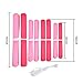 28Ct Hot Pink Gold Tissue Hanging Paper Decorations Kit Flamingo Wedding Favors Fuchsia Tissue Paper Pom-Poms Balls Tassel Hangings Garlands Baby Shower Party Decorations