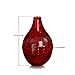 Decorative vase for home décor by Emenest | Holiday Party Table Centerpiece | Real Painted Bamboo Wood Accent Piece | Deep Red Color |Lightweight Yet Sturdy for Home or Office | Best Housewarming Gift