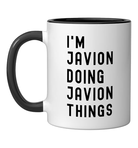 I'm Javion Doing Javion Things Ceramic Mug, Black/White