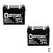 Mighty Max Battery ML35-12 - 12V 35AH U1 Invacare Pronto M50, M51, M61, M71, Booster Battery - 2 Pack