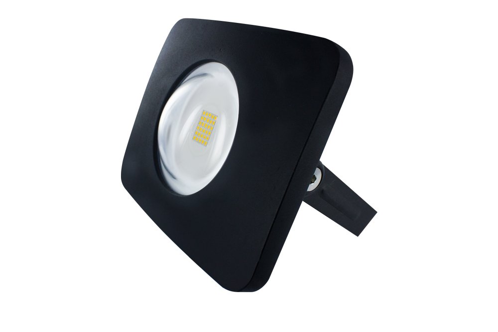 Integral LED Compact-Tough Floodlight (Black) w 4000K 3000lm Non-Dimmable, Aluminium, Integrated, 30 Watts