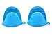 Alazco Silicone Pot Holder Oven Mini Mitt 1 Pair (2pc), Cooking Pinch Grips - Heat Resistant - AZPT2S