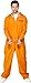 Smiffys mens Escaped Prisoner Costume, Orange, L - US Size 42