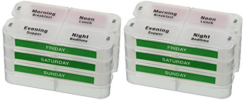 MEDCENTERFSA HSA Eligible Weekly Multidose Medication Organizer That Attaches to Your Cell Phone Case. Pill Box for Smartphone by MedCenter