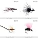 Croch 60pcs Fly Fishing Dry Flies Wet Flies Assortment Kit with Waterproof Fly Box for Trout Fishing