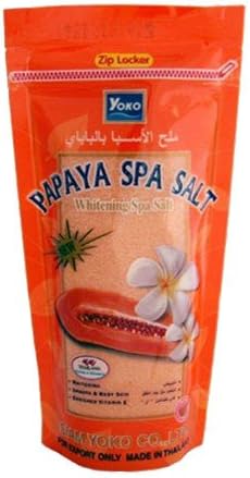 Yoko Papaya Spa Salt, Smooth & Baby Skin, Enriched Vitamin E 300g.