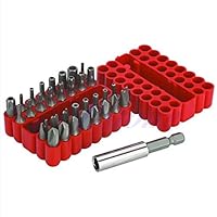 Lobounny 33Pcs Security Bit Set Drill Star Hex Spanner Torx Screwdriver with Holder New