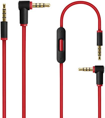 Replacement Audio Cable Cord Wire with in-line Microphone and Control Compatible with Beats by Dr Dre Solo 2.0/Solo 3.0/Solo HD/Studio/Pro/Detox/Wireless/Mixr/Executive/Pill Headphones
