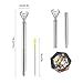 Aolvo Diamond Tip Pens Big Diamond Pen Rhinestones Crystal Metallic Ballpoint Pens Black Ink 6 Pcs Sliver