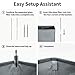 ZERO JET LAG Slim Laundry Storage Hamper with Wheels - Large Clothes Hamper - Basket With Wheels - Rolling Storage - Rolling Dirty Laundry Bin (25 Inches, Silver Gray)