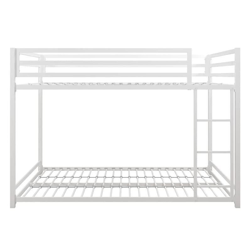 DHP Miles Metal Bunk Bed, White, Full/Full Pricepulse
