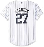 Giancarlo Stanton New York Yankees MLB Majestic Youth White Home Cool Base Replica Jersey (Youth X-Large 18-20)