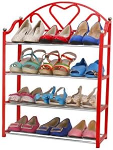 ZI LIN SHOP- Simple Multi - Storey Shoe Rack Dustproof Living Room Dormitory Assembly Modern Simple Economic Plastic Shoe Cabinet Shoe rack ( Color : Red )