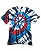 Dyenomite 200TD Unisex Adult Rainbow Cut Spiral T-Shirt
