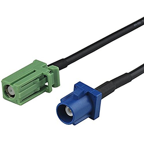 1ft 30cm Rf Connector Fakra C Male Plug To AVIC Green Female Pigtail Cable For GPS Antenna Extension RG174 Ships from USA