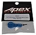 Apex RC Products Blue Aluminum Clamping Servo Horn 24T Hitec 8002