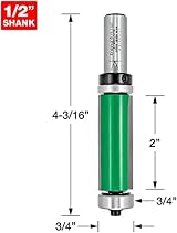 Trend CraftPro Guided Profiler Router Cutter Bit 1/2 Inch Shank 19.1mm Dia view 3