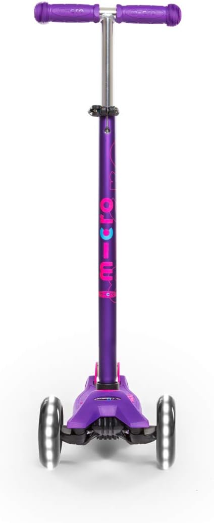 Micro Maxi Micro LED Deluxe Scooter Boys/Girls 5-12 Years Purple - Image 4