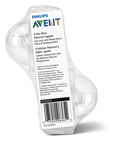 philips avent natural nipple 6m 