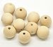Large Wooden Beads for Crafts - Pack of 200 9.5mm 3/8 x 5/32 Inch Hole Large Wood Beads for Crafts withHoles for DIY | Round Wooden Balls for Crafts | Wood Beads for Jewelry Making | Woodpeckers