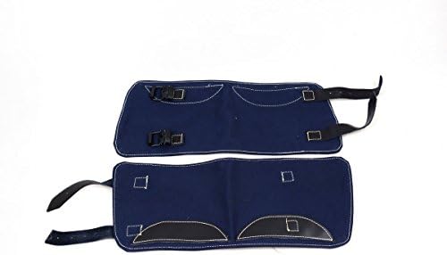 Replica WWII German Leggings Puttee Gaiters Airforce Luftwaffe Lw Blue Canvas