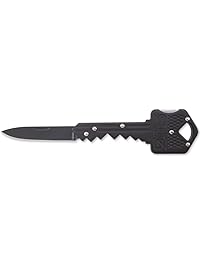 SOG Key Folding Knife KEY-101-1.5" Blade, Black Stainless Steel Handle
