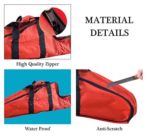 16" Chainsaw Bag Carrying Case, Waterproof Saw Carry Case Compatible for Stihl/Husqvarna photo 8