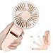 TriPole Mini Handheld Fan USB Portable Fans Rechargeable Battery Operated Foldable Desk Fan 3 Speed Hanging Personal Fan for Home Office Indoor Use Outdoor Travel
