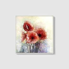 Framed Canvas Wall Art for Living Room, Bedroom Flowers Canvas Prints for Home Decoration Ready to Hang - 24x36 inches - 16x16 inches