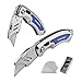 WORKPRO 2-Piece Quick Change Folding Utility Knife Set with Extra 10-Piece Blades