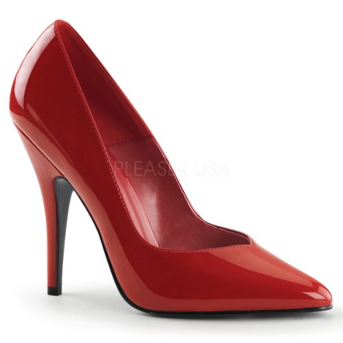 Pleaser Women's 5 Inch Heel Pump (Red;14)